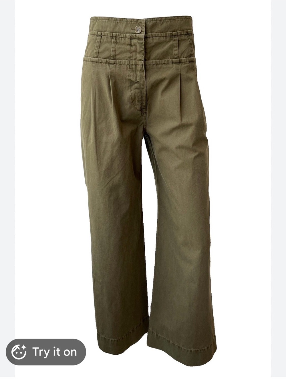 Ulla Johnson Constance wide leg cotton pant in beech
